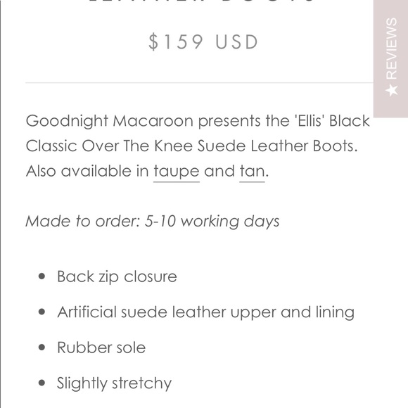 Goodnight Macaroon OVER THE KNEE boot - Picture 5 of 6